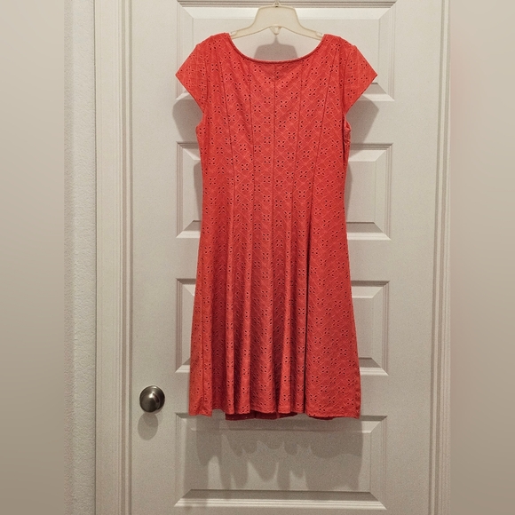 Ronni Nicole Cap Sleeve Eyelet 100% Cotton Dress, EUC, Size 10 - Picture 5 of 5